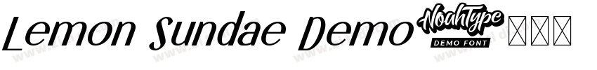 Lemon Sundae Demo字体转换